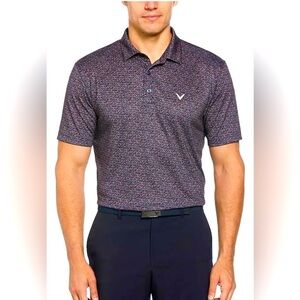 Callaway Men's Print Polo Shirt, Size Large